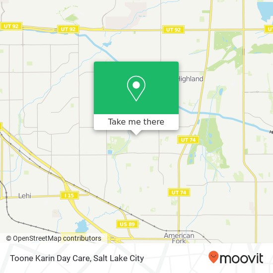 Toone Karin Day Care map