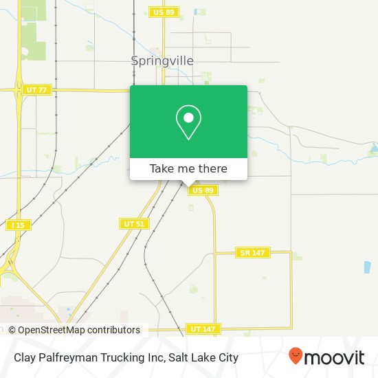 Mapa de Clay Palfreyman Trucking Inc