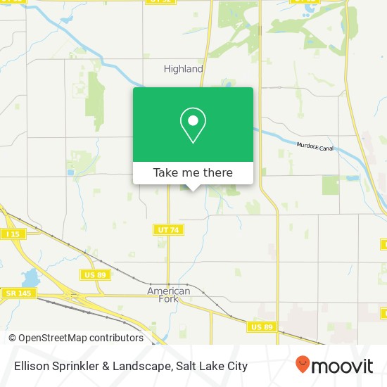 Ellison Sprinkler & Landscape map