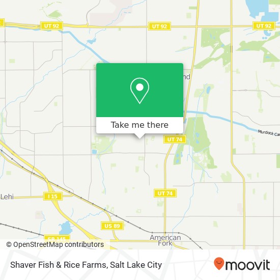 Mapa de Shaver Fish & Rice Farms