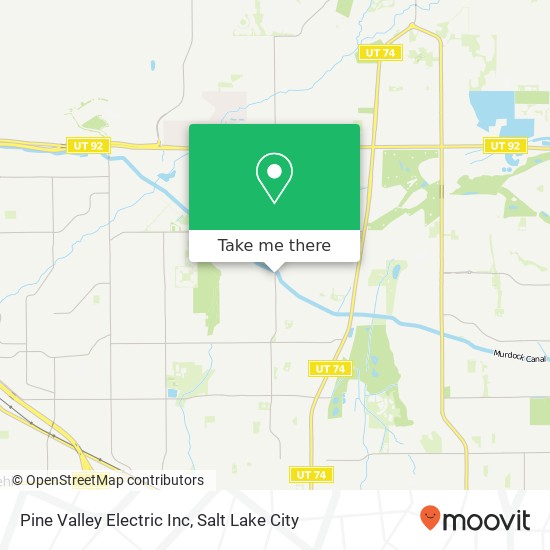 Mapa de Pine Valley Electric Inc