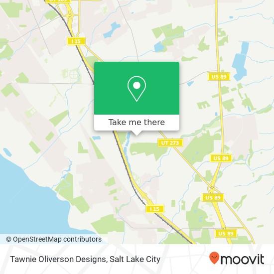 Tawnie Oliverson Designs map