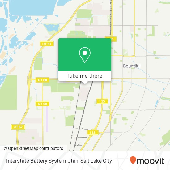 Interstate Battery System Utah map