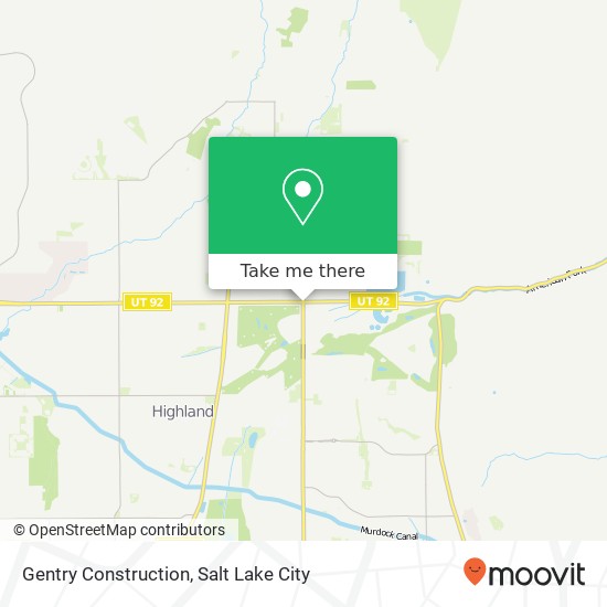 Gentry Construction map