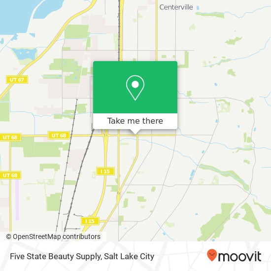 Mapa de Five State Beauty Supply