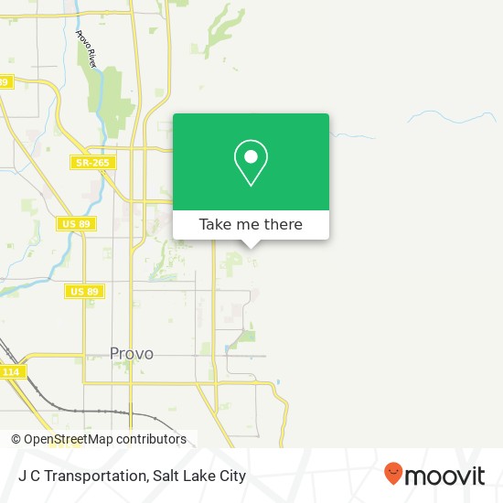 J C Transportation map