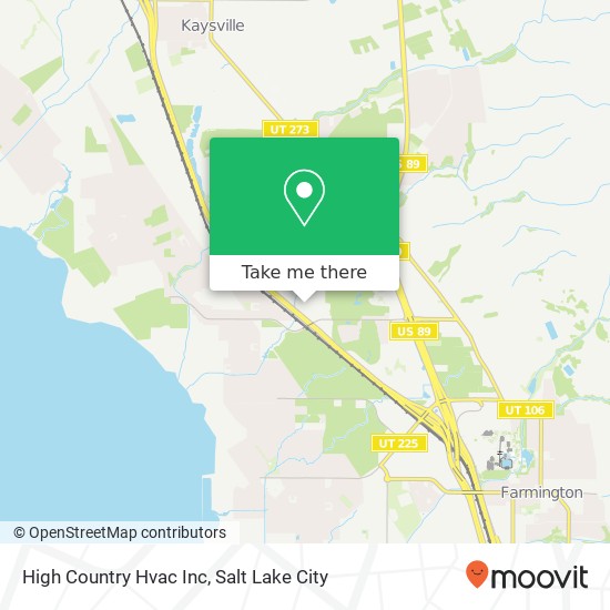 High Country Hvac Inc map