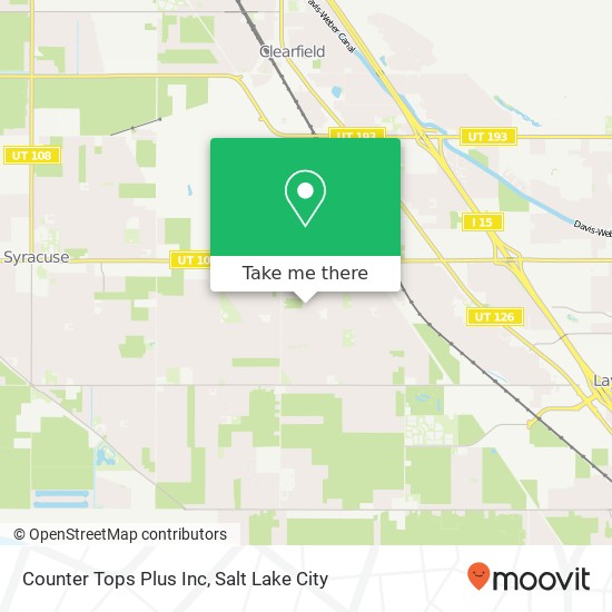 Counter Tops Plus Inc map
