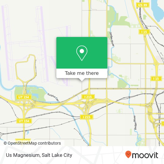 Mapa de Us Magnesium