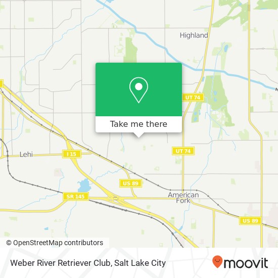 Weber River Retriever Club map