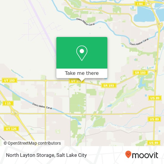 North Layton Storage map
