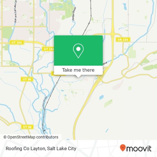 Roofing Co Layton map