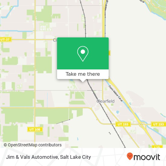 Jim & Vals Automotive map