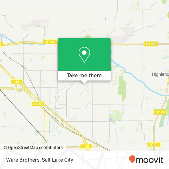 Ware Brothers map