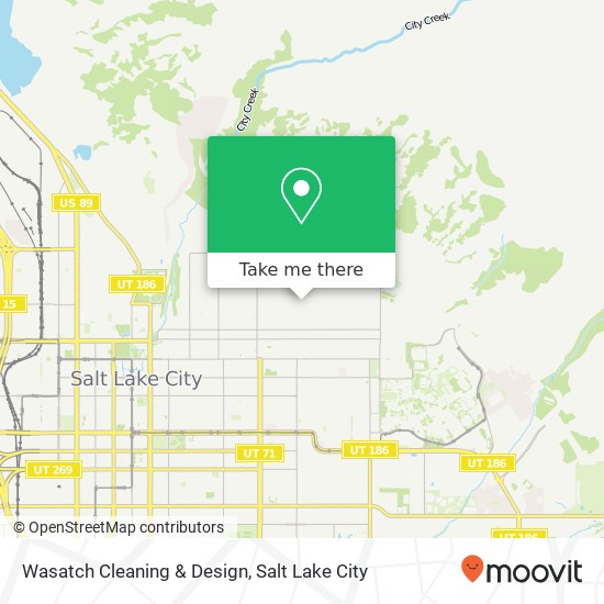 Mapa de Wasatch Cleaning & Design