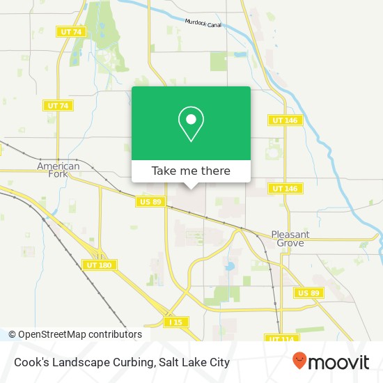 Cook's Landscape Curbing map