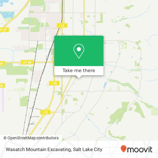 Mapa de Wasatch Mountain Excavating