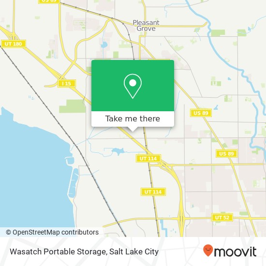 Mapa de Wasatch Portable Storage