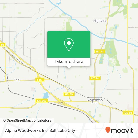 Mapa de Alpine Woodworks Inc