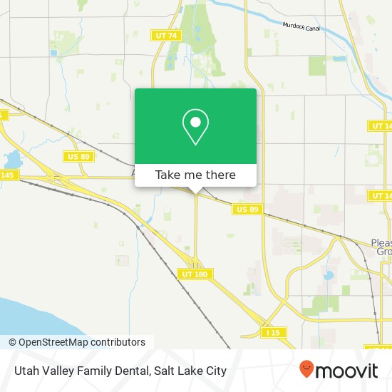 Utah Valley Family Dental map