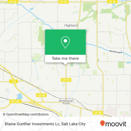 Blaine Gunther Investments Lc map