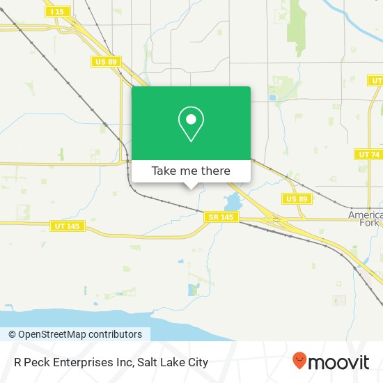 R Peck Enterprises Inc map