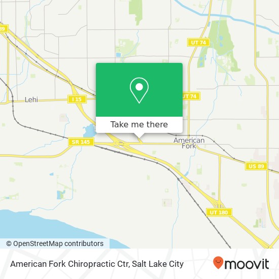 American Fork Chiropractic Ctr map