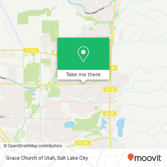 Grace Church of Utah map