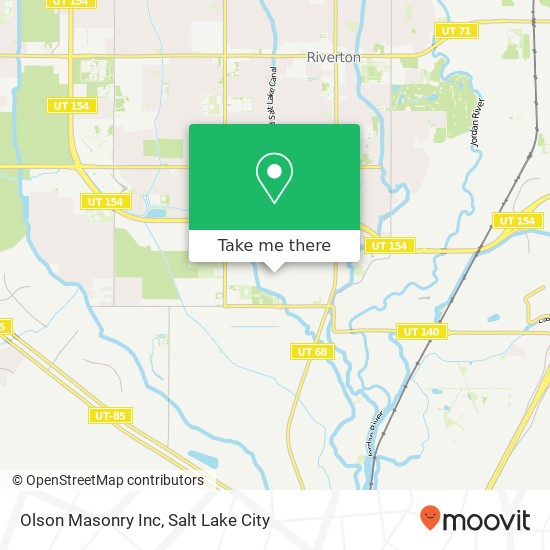 Olson Masonry Inc map
