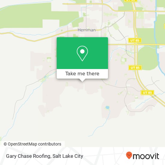Gary Chase Roofing map
