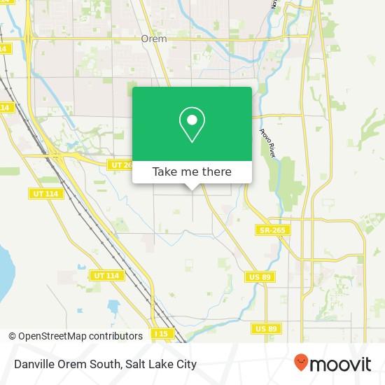 Danville Orem South map