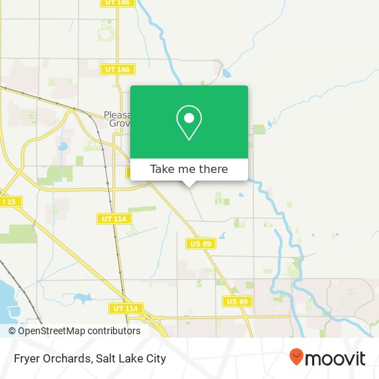 Fryer Orchards map