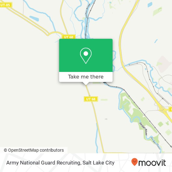 Mapa de Army National Guard Recruiting