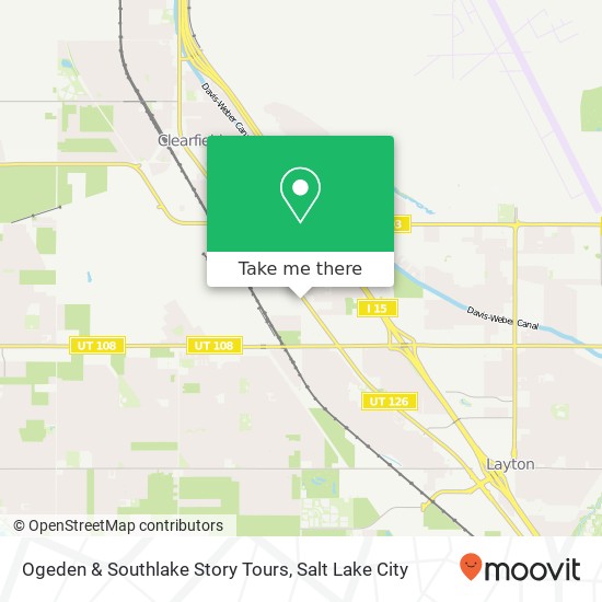 Mapa de Ogeden & Southlake Story Tours