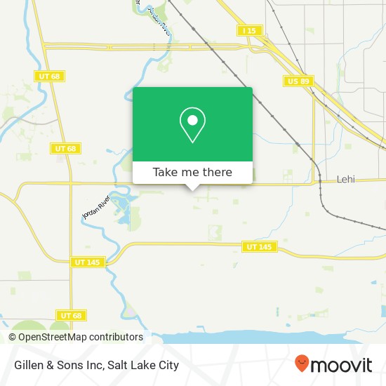 Gillen & Sons Inc map