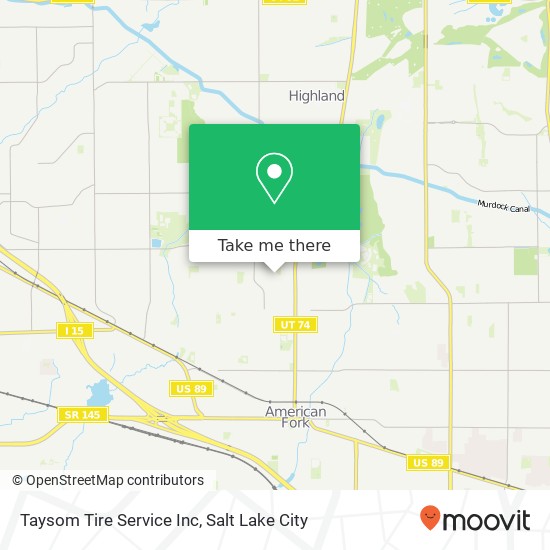 Mapa de Taysom Tire Service Inc