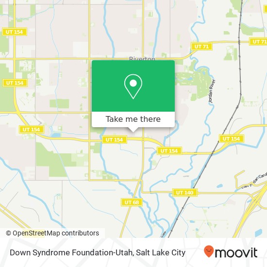 Down Syndrome Foundation-Utah map