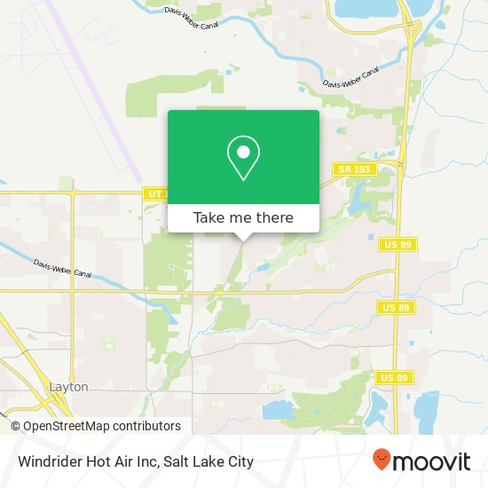 Windrider Hot Air Inc map