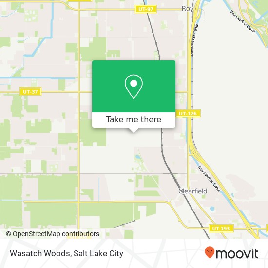 Wasatch Woods map