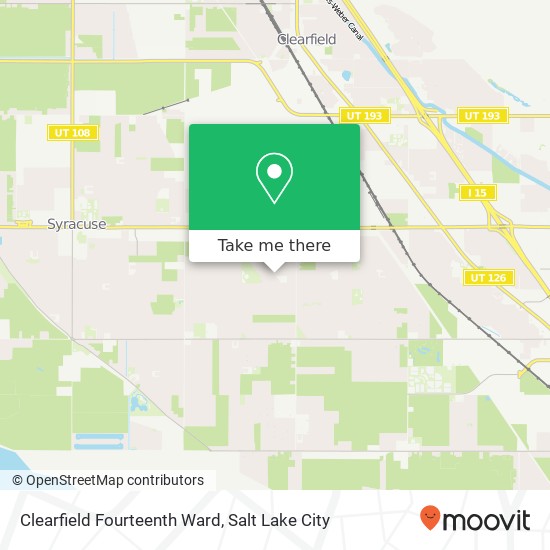 Mapa de Clearfield Fourteenth Ward