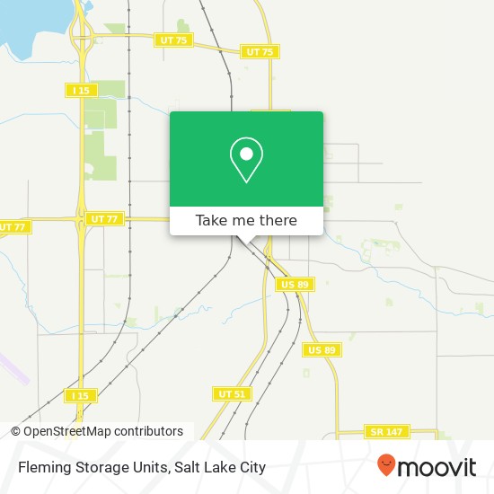 Fleming Storage Units map