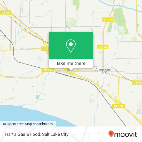 Mapa de Hart's Gas & Food