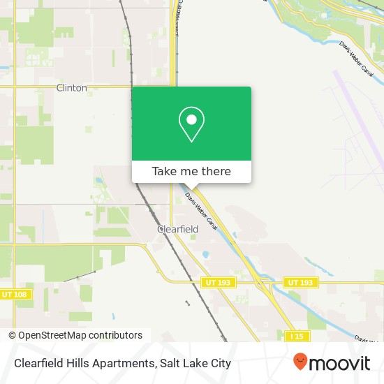 Mapa de Clearfield Hills Apartments