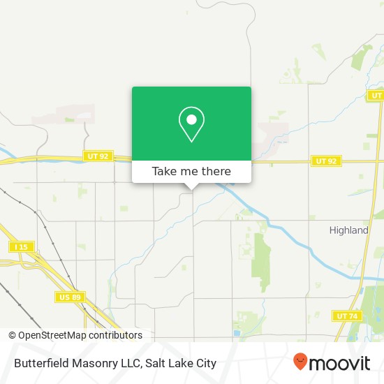 Mapa de Butterfield Masonry LLC
