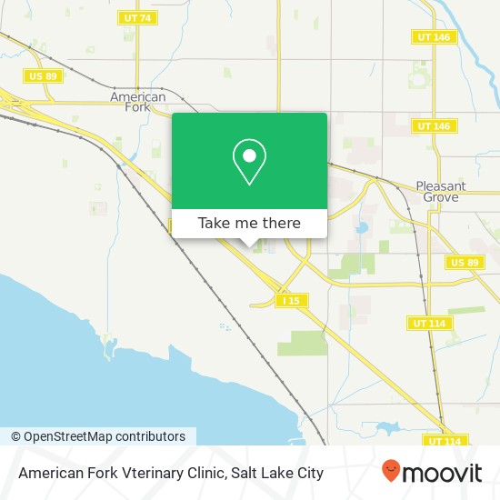 American Fork Vterinary Clinic map