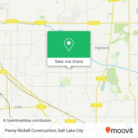 Mapa de Penny Nickell Construction