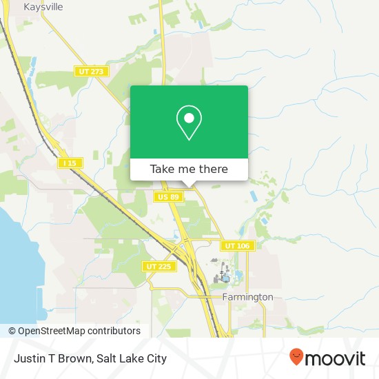 Justin T Brown map