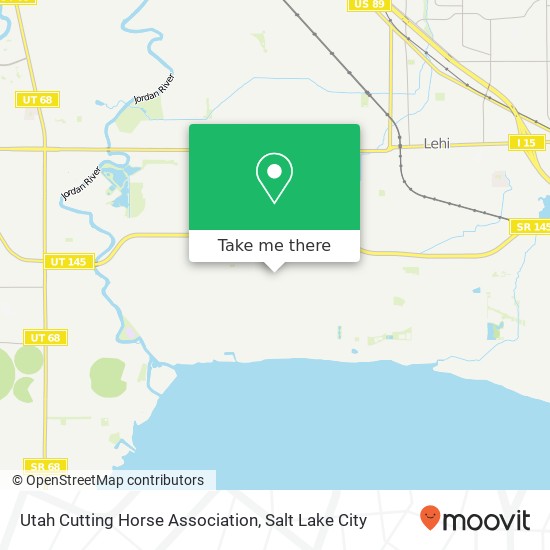 Mapa de Utah Cutting Horse Association