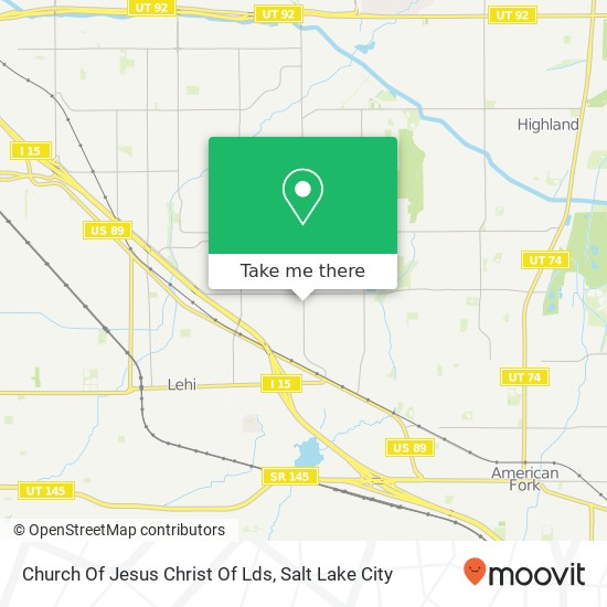 Mapa de Church Of Jesus Christ Of Lds