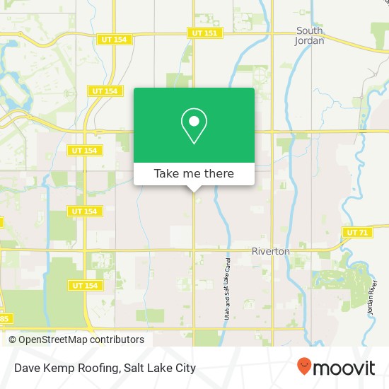Dave Kemp Roofing map